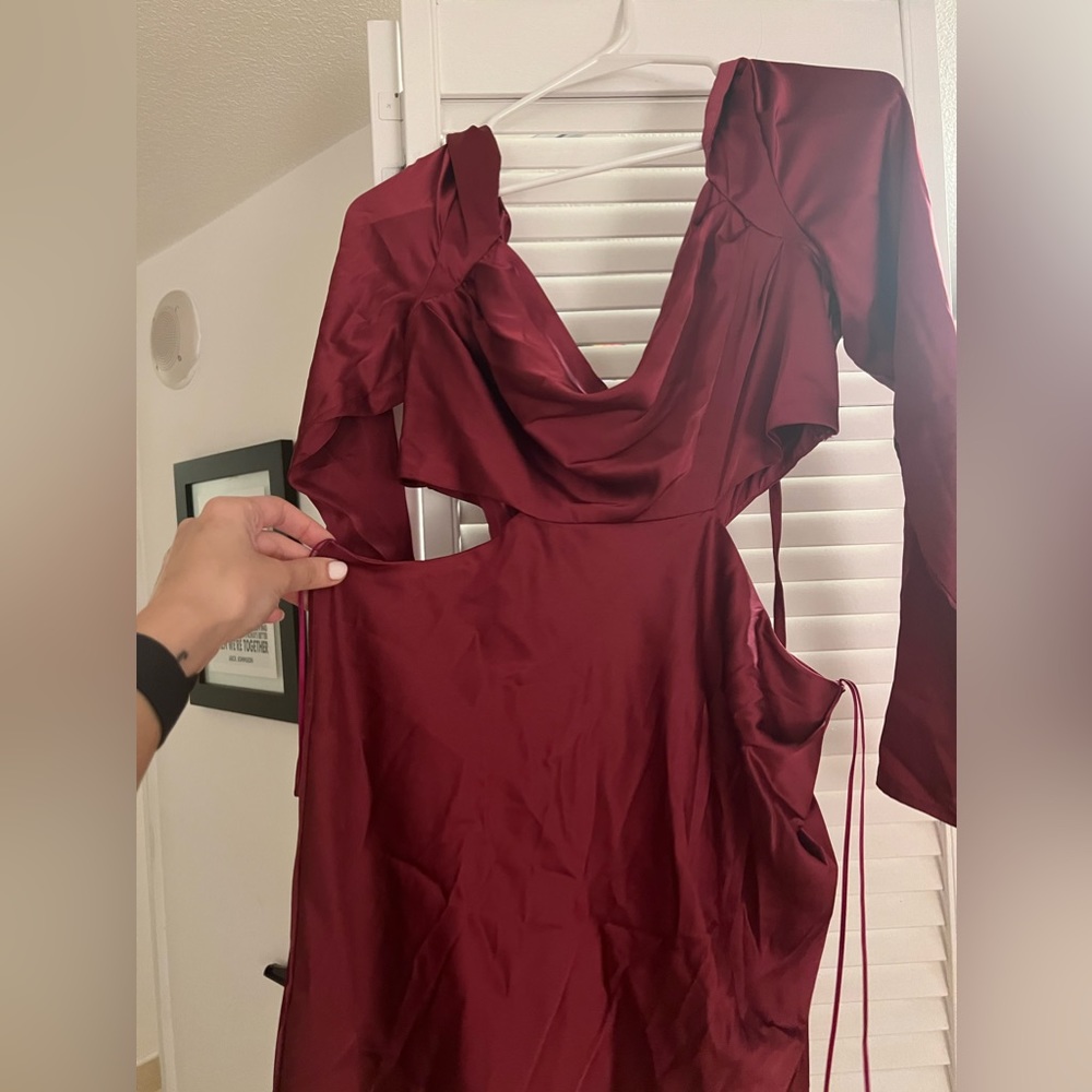 LELIS Red Wine Cocktail Dress